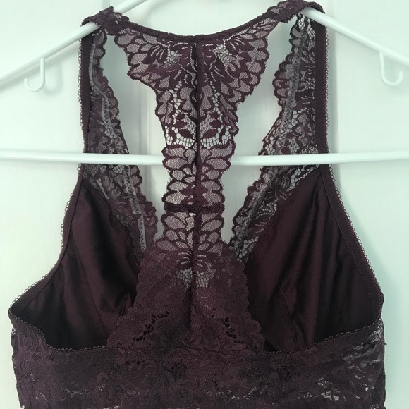 Maidenform Burgundy Lace Racerback Bralette - Picture 4 of 5